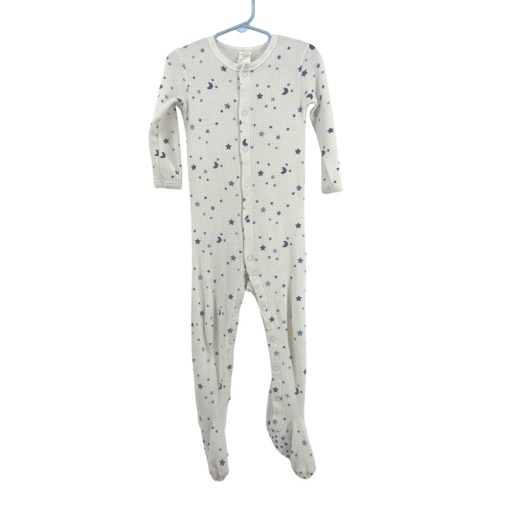 VINTAGE 90s Gap Cotton Thermal Moon Stars Footie